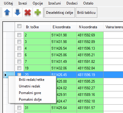 GeoCSV je program za pripremu koordinata sukladno tehničkim specifikacijama za određivanje točaka u koordinatnom sustavu Republike Hrvatske